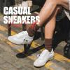 image:imageVepose Womens Retro GAT Casual Sneakers Lightweight Square Toe Suede Trainers Removable Pom Pom Comfortable Memory Foam Cute Everyday Commute Travel Shoes 8200White Greysneaker 8200