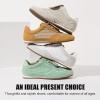image:imageVepose Womens Retro GAT Sneakers Suede Raffia Fashion Trainers Removable Flap Square Toe Memory Foam Non Slip Casual Everyday Walking Tennis Shoes Travel 8203Beige
