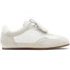 image:imageVepose Womens Retro GAT Sneakers Suede Raffia Fashion Trainers Removable Flap Square Toe Memory Foam Non Slip Casual Everyday Walking Tennis Shoes Travel 8203White Grey01