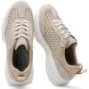 image:imageVepose Womens Lightweight Platform Sneakers Chunky Casual Tennis Shoes Memory Foam Non Slip Suede Raffia PU Lace Up Everyday Walking Travel Office 8216Beige Raffia Suede