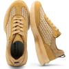 Brown Raffia Suede