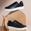image:imageVepose Womens Casual Fashion Sneakers Memory Foam Cute Tennis Shoes Low Top Lace Up Comfortable Walking Footwear for Everyday Work Travel 8002A8002black