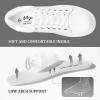 image:imageVepose Womens Casual Fashion Sneakers Memory Foam Cute Tennis Shoes Low Top Lace Up Comfortable Walking Footwear for Everyday Work Travel 8002A8002white