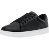 Leather Sneakers-8002l-black