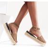 image:imageVepose Womens Platform Wedge Sandals Open Toe 23 Inch Espadrilles Dressy Comfortable Summer Vacation Trendy Ankle Strap Buckle Shoes Work Wedding 400ASummer Sandal400abrown