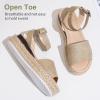 image:imageVepose Womens Platform Wedge Sandals Open Toe 23 Inch Espadrilles Dressy Comfortable Summer Vacation Trendy Ankle Strap Buckle Shoes Work Wedding 400AEspadrilles400anude Nubuck