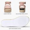 image:imageVepose Womens Platform Wedge Sandals Open Toe 23 Inch Espadrilles Dressy Comfortable Summer Vacation Trendy Ankle Strap Buckle Shoes Work Wedding 400ASummer Sandal400ablush