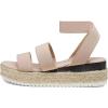 image:imageVepose Womens Platform Sandals Wedge Espadrilles 22 Inch Elastic Strap Open Toe Comfortable Cute Sandalias Dressy Summer Vacation Casual Beach Work Wedding 876Cute Espadrilles876blush