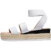 image:imageVepose Womens Platform Sandals Wedge Espadrilles 22 Inch Elastic Strap Open Toe Comfortable Cute Sandalias Dressy Summer Vacation Casual Beach Work Wedding 876Cute Espadrilles876white