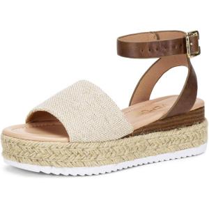 image:imageVepose Womens Platform Wedge Sandals Open Toe 23 Inch Espadrilles Dressy Comfortable Summer Vacation Trendy Ankle Strap Buckle Shoes Work Wedding 400AEspadrilles400anatural