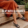 image:imageVepose Womens Rhinestone Heeled Sandals  Approx 2 Inch Low Chunky Heel Slip On 6109 Mules Square Open Toe Dressy Double Band Slides for Wedding Party Daily WearBlack