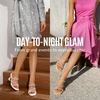 image:imageVepose Womens Rhinestone Strappy Heeled Sandals 35 Inch Chunky Block Flared Heels Slip On Square Open Toe  Comfortable Prom Wedding Guest Dressy Shoes 6125White