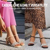 image:imageVepose Womens Sparkly Band Heeled Sandals Rhinestone Square Open Toe  Approx 3 Inch Chunky Block Heels for Wedding Guest Prom Graduation Evening Daily Wear 6123 Heels for WomenBlack
