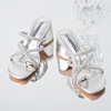 image:imageVepose Womens Sparkly Chunky Block Heels  Comfortable Square Toe Slip On Rhinestone Strappy 3 Inch Shoes for Wedding Prom Formal Dressy Casual Daily Wear 6122Silver Pu
