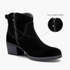 image:imageVepose Womens Suede Leather Ankle BootsBlack9001