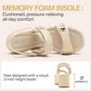 image:imageVepose Womens Woven Raffia Platform Wedge Sandals  3 Inch Chunky Espadrille Heels Strappy Slingback Open Square Toe Shoes for Casual Dressy Summer Vacation amp Wedding 8803Nudeespadrilles Sandals