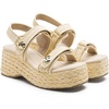 image:imageVepose Womens Woven Raffia Platform Wedge Sandals  3 Inch Chunky Espadrille Heels Strappy Slingback Open Square Toe Shoes for Casual Dressy Summer Vacation amp Wedding 8803Nudeespadrilles Sandals 01