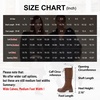 image:imageVepose Womens 953 Knee High Combat Boots Chunky Platform Heel Lace Up Gothic Punk Work Boots for Dresses and JeansCoffee