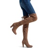 image:imageVepose Womens Aria Thigh High Over the Knee Boots Cute Suede Long Boots with High Heel and Inner ZipperMocha Coffee Brown