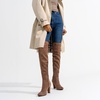 image:imageVepose Womens Aria Thigh High Over the Knee Boots Cute Suede Long Boots with High Heel and Inner ZipperMocha Coffee Brown