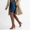 image:imageVepose Womens Aria Thigh High Over the Knee Boots Cute Suede Long Boots with High Heel and Inner ZipperMocha Coffee Brown
