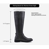 image:imageVepose Womens 949 Knee High BootsTall Riding Boots Low Heel with Wide Calf and Wide WidthsKnee High948grey