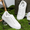 image:imageVepose Womens LaceUp Walking Sneakers Casual Low Top Shoes 8003  Memory foam round toe and rubber sole in a dressy lowtop style for casual travel and office wearAwhite8003
