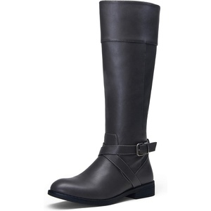 image:imageVepose Womens 949 Knee High BootsTall Riding Boots Low Heel with Wide Calf and Wide WidthsKnee High948grey