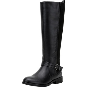 image:imageVepose Womens Knee High Riding Boots Low Heel Tall Boots with ZipperBlackriding 955
