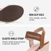 image:imageVepose Womens Open Toe Espadrille Wedge Sandals with Ankle Strap 881  Dressy casual slip on platform strappy sandals  cute casual summer shoes styling for daily weddings travelBrown