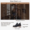 image:imageVepose Womens Short Ankle Boots Low Heel Western Cutout Perforated BootiesPerforated Black Leather