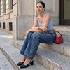 image:imageVepose Womens Slingback Pumps Closed Toe Chunky Block Heels  Soft square toe cushioned insole adjustable back strap and dressy casual styling for officetoevening outfitsBlack