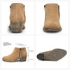 image:imageVepose Womens Suede Leather Ankle BootsClassic Brown
