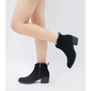 image:imageVepose Womens Suede Leather Ankle BootsTextured Black