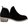 Perforated Black Suede