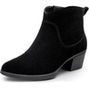 image:imageVepose Womens Suede Leather Ankle BootsTextured Black
