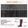 image:imageWomens Knee High Riding Boots with Buckle and Inside Zipper  Casual fashion boots smooth tall shaft round toe low block heel and cushioned insole for jeans skirts and work looksRetro Coffee