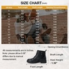 image:imageWomens Lace Up Combat Ankle Boots Cap Toe Low Block Heel  Comfortable booties with easy side zipper entry and memory foam cushioning for denim dresses city days and travelLeather Black
