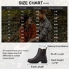 image:imageWomens Lace Up Combat Ankle Boots with Zipper and Lug Sole  Comfortable chunky low heel short booties memory foam cushioning round toe for casual workdays city walks fall outfitsDark Tan
