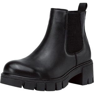 image:imageVepose Womens Chunky Platform Chelsea Ankle Boots Slip On DesignLeather Blackclassic 936l