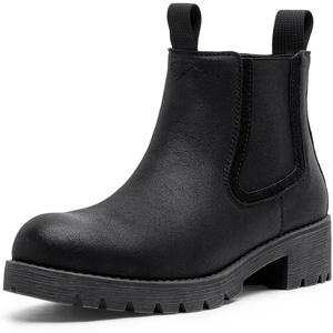 image:imageVepose Womens Chelsea Ankle Boots Low Block Heel Booties 9500Black