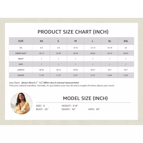 imageCUPSHE Dress for Women Summer Midi Dress V Neck Button Elastic Waist Cut Out Back 34 Sleeves Floral PrintedYellow