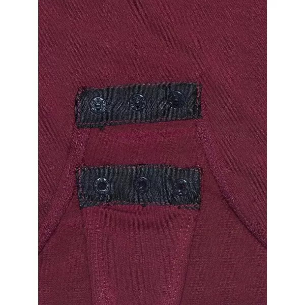 imageCUPSHE Shapewear for Women High Neck Cut Out Bodysuit with Half SleeveBurgundy