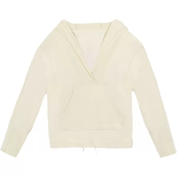 imageCUPSHE Women Beige Long Sleeve Drawstring HoodieCUPSHE Women Beige Long Sleeve Drawstring Hoodie