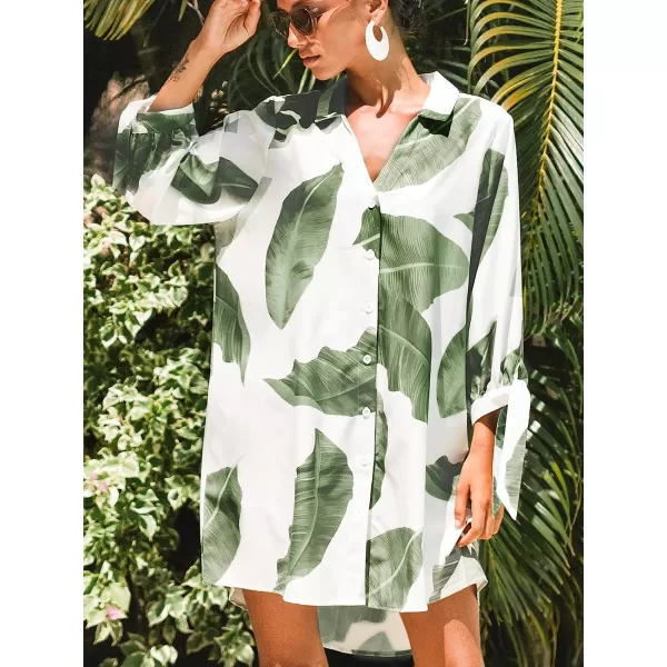 imageCUPSHE Women Button Front Shirt Short Sleeves Tee Shirts Basic Collar Tops CasualGreen