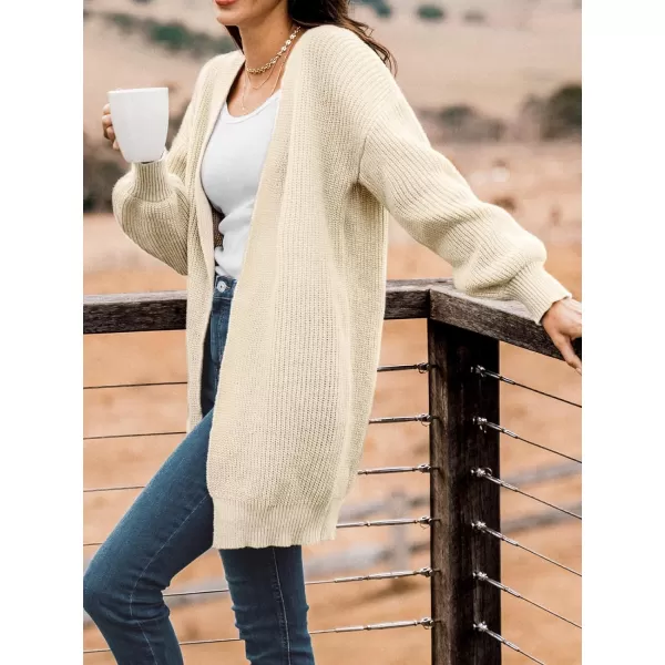 imageCUPSHE Women Cardigans Sweater Tops Long Sleeves Knit Sweater Casual BrownBeige