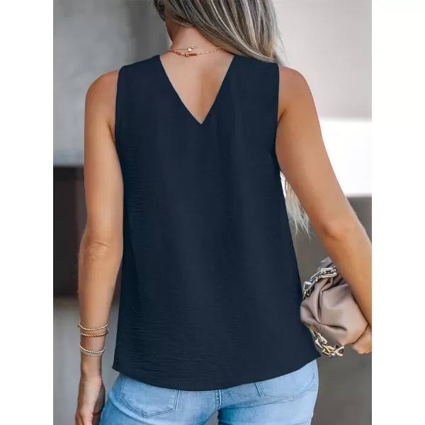 imageCUPSHE Women Crisscross Top Sleeveless Shirt Halter Tee CasualNavy