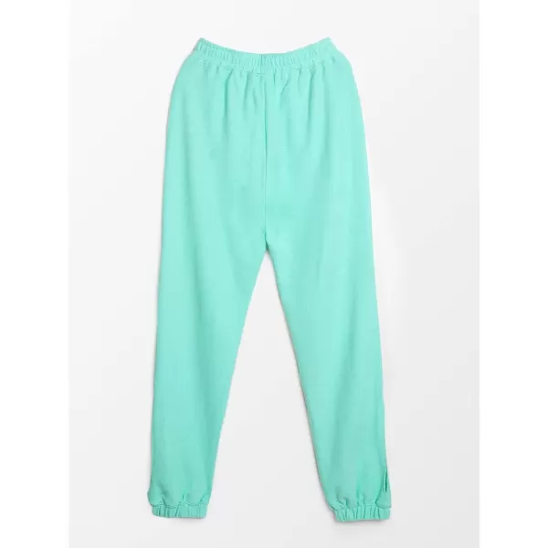 imageCUPSHE Women Cut Out Seven Eights Mid Waisted Elastic Waisted SweatpantsGreen