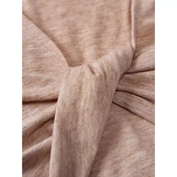 imageCUPSHE Women Fashion Long Sleeve V Neck Twist Sweatshirt Casual Pullover Tunic TopsM BrownCUPSHE Women Fashion Long Sleeve V Neck Twist Sweatshirt Casual Pullover Tunic TopsM Brown