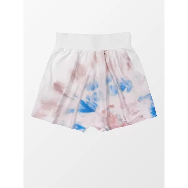 imageCUPSHE Women High Waist Tie Dye Elastic Waisted Sweat ShortsMulticolor